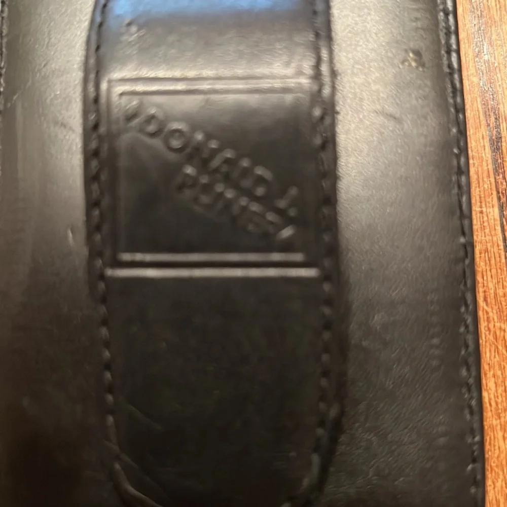 Donald Pliner Small Zebra Print Calf Hair & Leather Crossbody With Belt Clip
